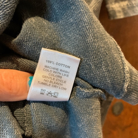 Jess & Jane gray dress cotton made in USA pockets size small artsy boho festival - Picture 16 of 16